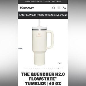 Cream 40 ounce Stanley cup